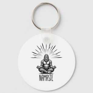 Chaveiro Namaste Pé Grande Yoga Meditação Engraçado Yoga Pé