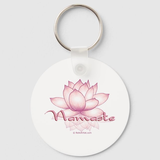 Chaveiro Namaste Pink Lotus (Frente)