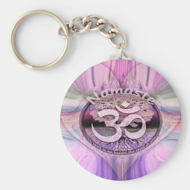 Chaveiro Namaste Rainbow (Frente)