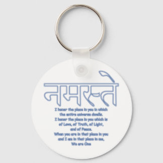 Chaveiro namaste we are one keychain