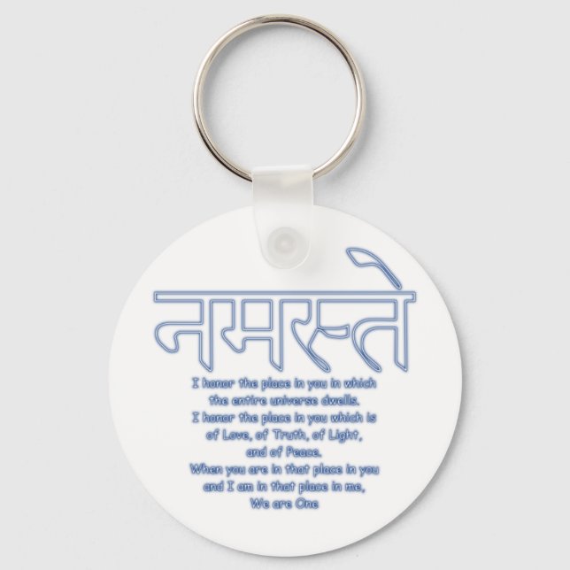 Chaveiro namaste we are one keychain (Frente)