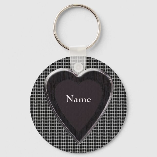 Chaveiro Name Stole My Heart Keychain - Modelo (Frente)