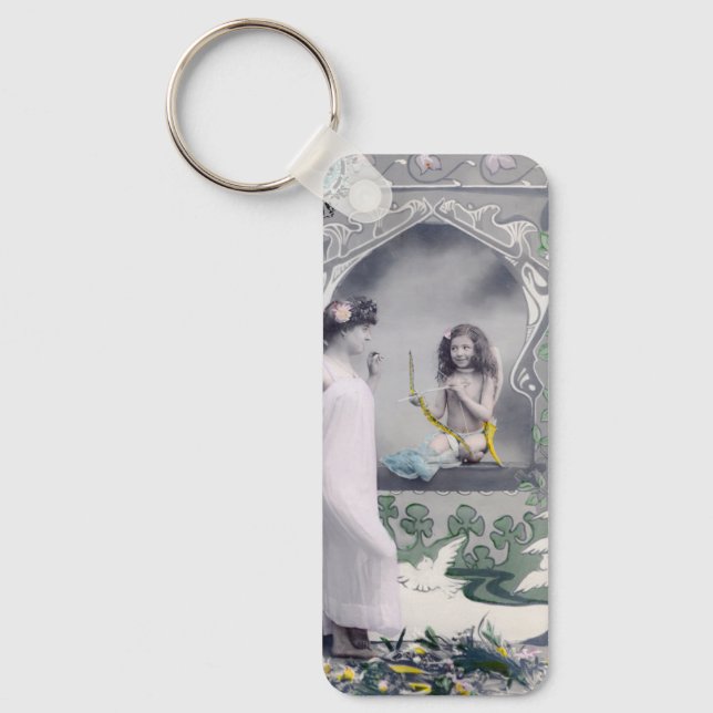 Chaveiro namorados Art Nouveau 1904 (Frente)