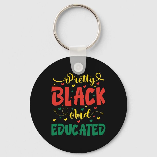 Chaveiro Namorados Bonito Negro E Décima Junta Educada Para (Frente)