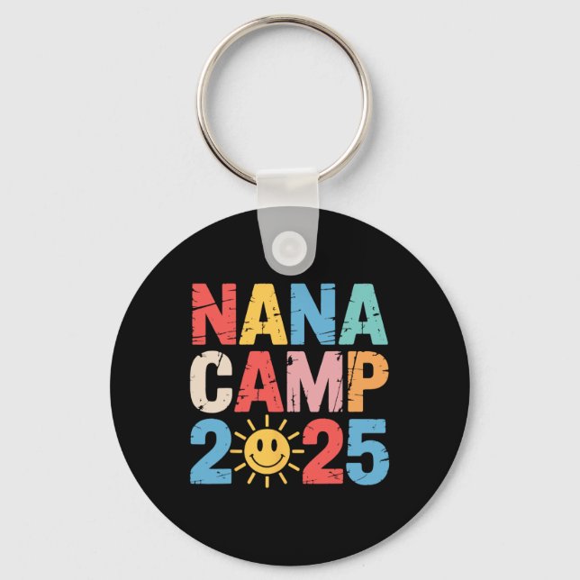 Chaveiro Nana Camp 2025 Family Vacation Summer Camp Camping (Frente)