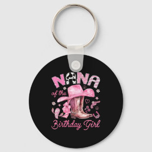 Chaveiro Nana da menina do aniversário rosa caubói western
