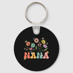 Chaveiro Nana Dia de as mães Para Vovó Floral De Flor Wildf