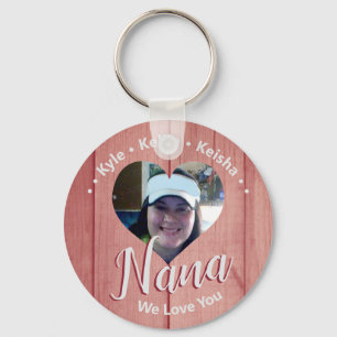 Chaveiro Nana Grandkids Personalized We Love You Photo Key