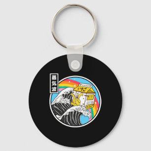 Chaveiro Nana Leite Surfando Onda Kanagawa Kawaii Anime Vap