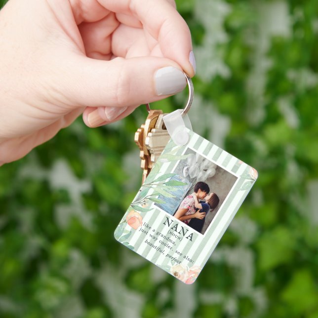 Chaveiro Nana | Pulseira de Chaves com Foto Personalizada (Mão)