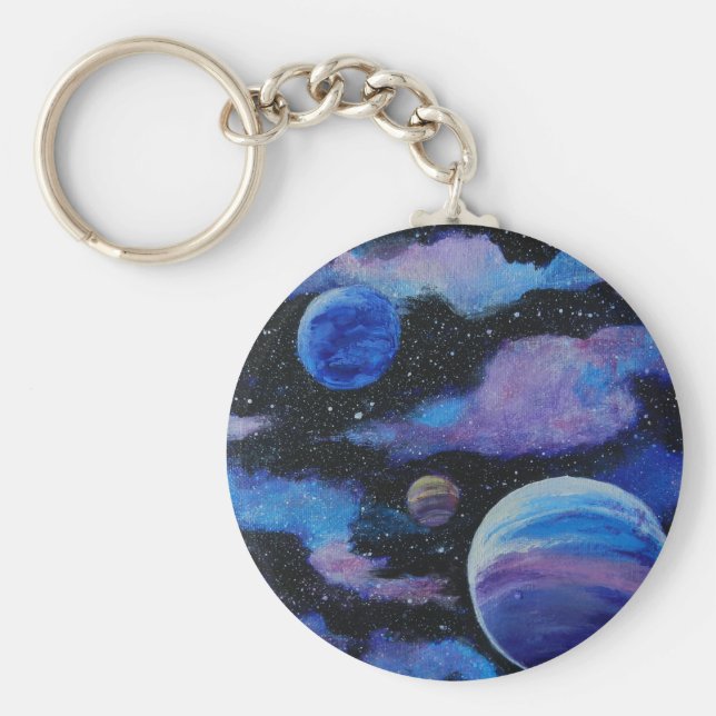 Chaveiro Nanosegundo Espaço Estrelas Nebula (Frente)