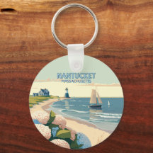 Nantucket Beach Hydrangeas Boat Retro