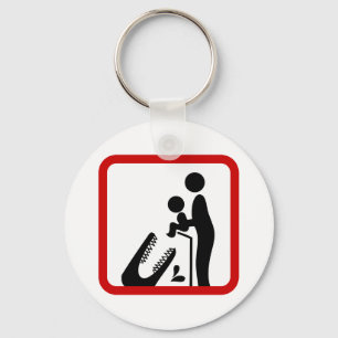 Chaveiro Não alimente o bebê ao sinal do jardim zoológic