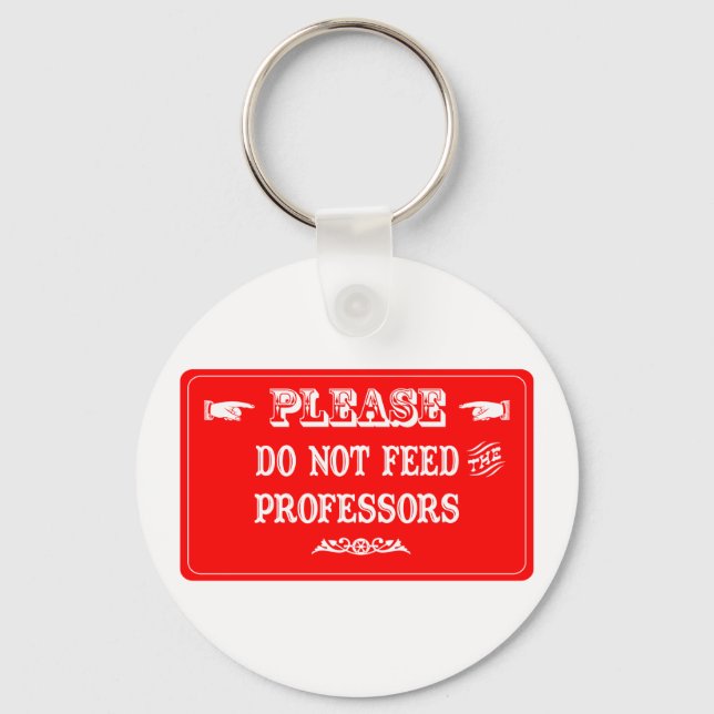 Chaveiro Não Alimente Os Professores (Frente)