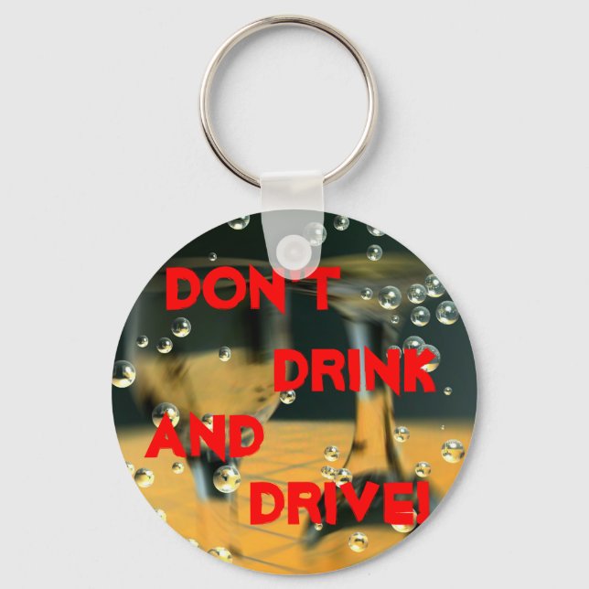 Chaveiro Não Beba e dirija a cadeia de chaves (Frente)