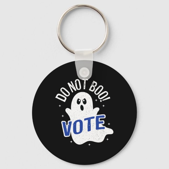 Chaveiro Não Boo! Votar Eleições Fantasmas Democracia Améri (Frente)