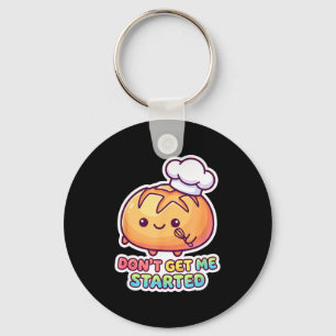 Chaveiro Não comece massa azeda piada engraçada kawaii pão