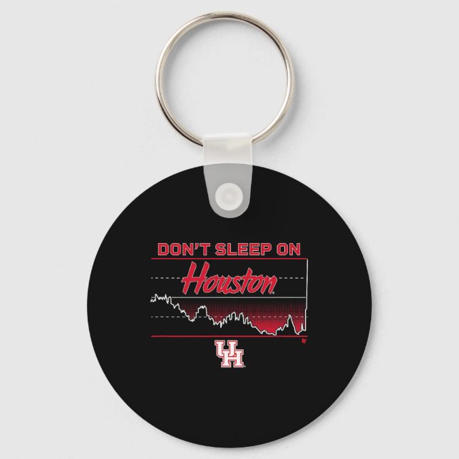 Chaveiro Não Durma Sobre Houston - Esboço dos Cougars de Ho (Frente)