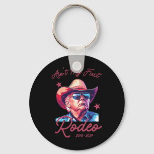 Chaveiro Não é Meu Primeiro Rodeio Cowboy Western Engraçado