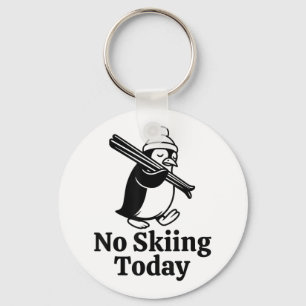 Chaveiro Não Esquiar Hoje Engraçado, Triste Pinguim, Esquec