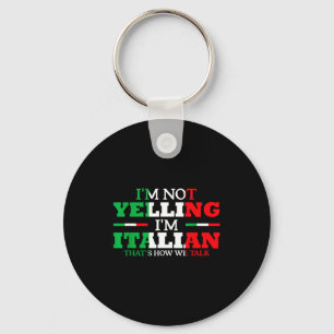 Chaveiro Não Estou Gritando Sou Italiano Divertido Alto Ban