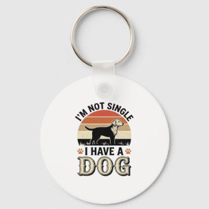 Chaveiro Não Estou Solteiro Tenho um Cachorro Camisa Vintag