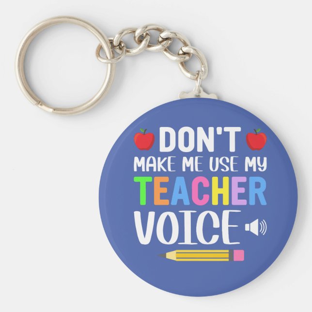 Chaveiro Não faça uso do meu professor Voz (Frente)