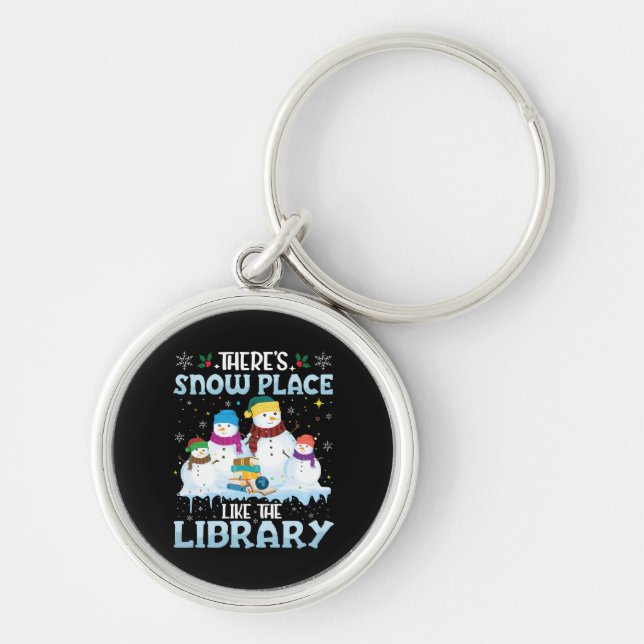 Chaveiro Não Há Lugar Como a Biblioteca de Natal (Frente)