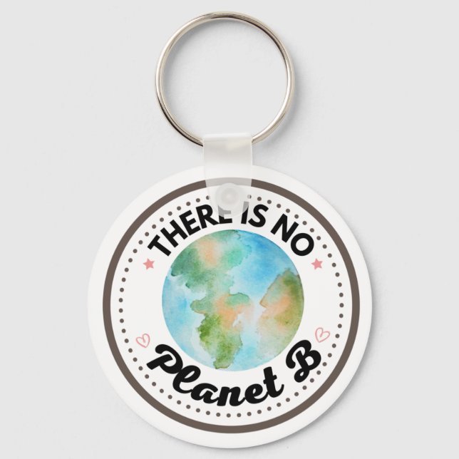 Chaveiro Não há planeta Terra B (Frente)