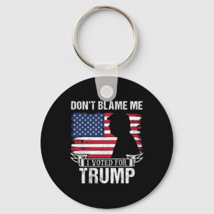 Chaveiro Não Me Culpe Eu Votei Em Trump Retrô Vintage Ame