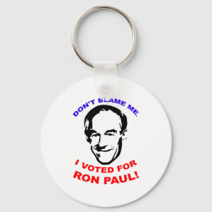 Chaveiro Não me responsabilize. Eu votei para Ron Paul!