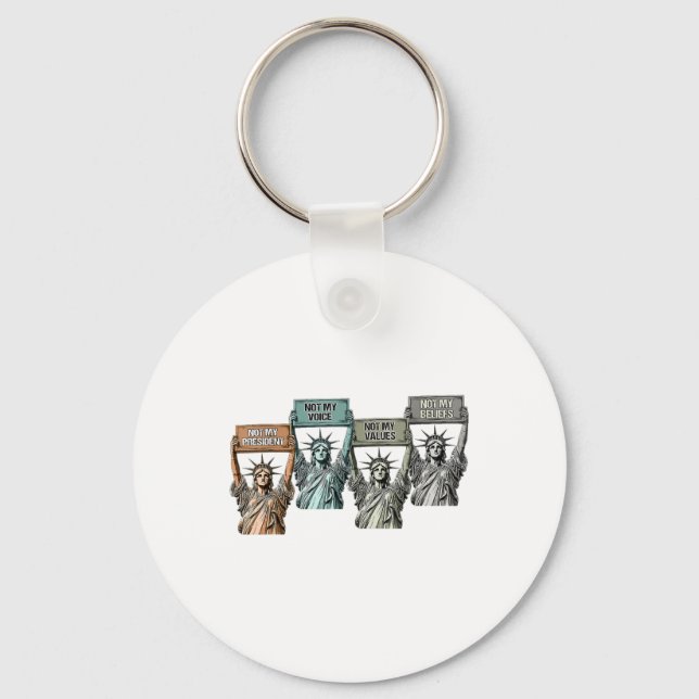 Chaveiro Não Minha Presidente Não Minha Voz Não Meus Valore (Frente)