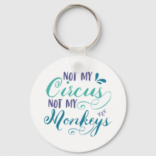 Chaveiro Não o meu circo, não os meus macacos, o provérbio 