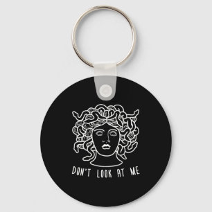 Chaveiro Não Olhe Para Mim Medusa Cabelo De Cobra Engraçado