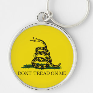 Chaveiro Não pisar no meu sinalizador Gadsden