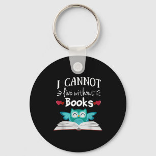 Chaveiro Não Posso Viver Sem Livros Coruja