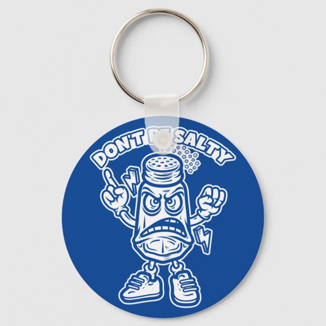 Chaveiro Não seja salgado, ilustração engraçada (Frente)
