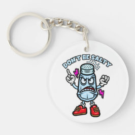 Chaveiro Não seja salgado, ilustração engraçada