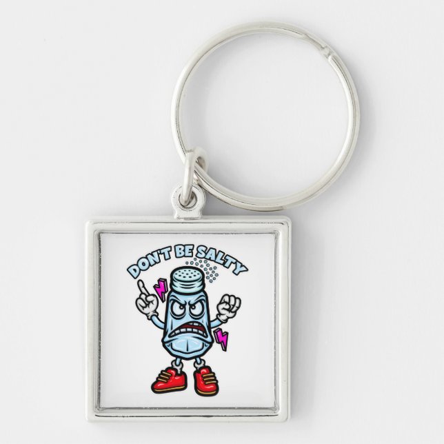 Chaveiro Não seja salgado, ilustração engraçada (Frente)