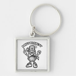 Chaveiro Não seja salgado, ilustração engraçada