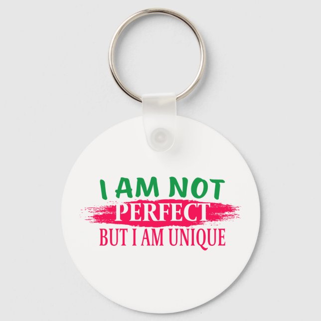 Chaveiro Não sou perfeito, mas sou único (Frente)