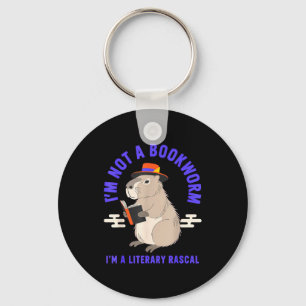 Chaveiro Não sou um rato de biblioteca, sou um capivara mal