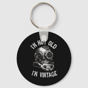 Chaveiro Não sou velho, sou vintage - Mergulho engraçado