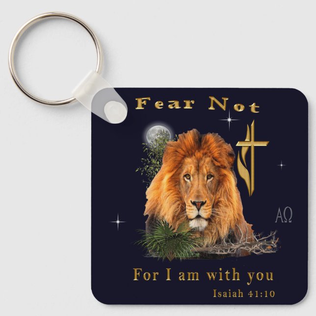 Chaveiro Não temas, pois estou contigo (Frente)