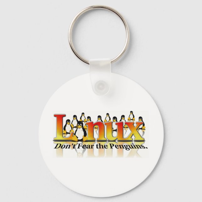 Chaveiro Não tenha medo do pinguim (Frente)