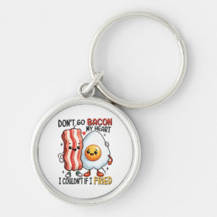 Chaveiro Não Vá Bacon Meu Coração