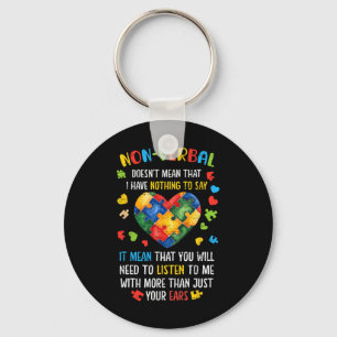 Chaveiro Não-verbil não significa que eu não tenho nada a d