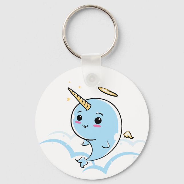 Chaveiro Narwhal Angel Cutie (Frente)