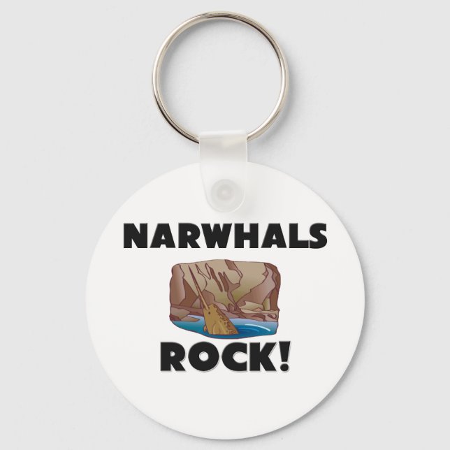 Chaveiro Narwhals Rock (Frente)