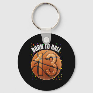 Chaveiro Nascer De Basquete, 13 De Aniversário, Garotas Gar
